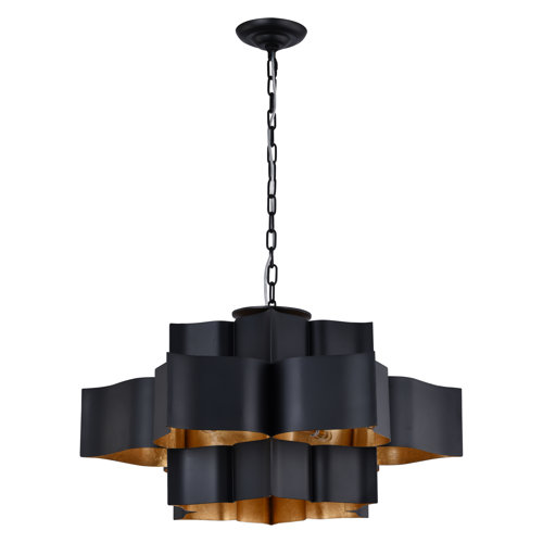 Everly Quinn Light Dimmable Geometric Chandelier Wayfair Canada